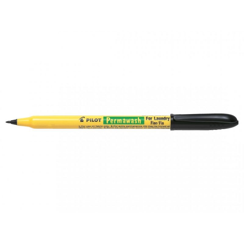 PILOT Marqueur spécial pour tissu Encre Noire à base d'eau indélébile PILOT Marqueur spécial pour tissu Encre Noire à base d'eau indélébile