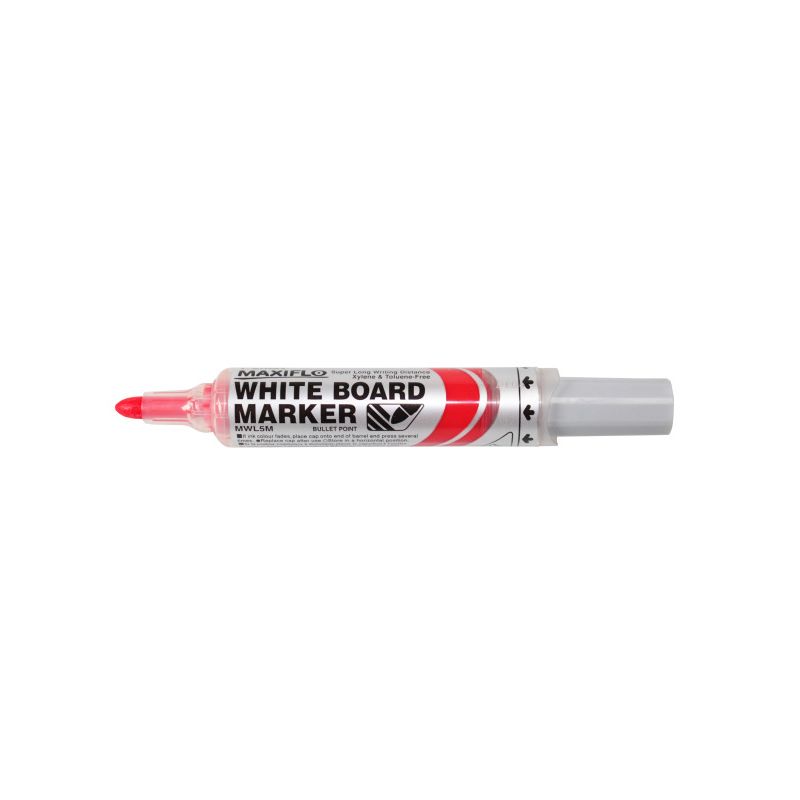 PENTEL MAXIFLO Marqueur effaçable à sec pointe ogive large encre liquide rouge PENTEL MAXIFLO Marqueur effaçable à sec pointe ogive large encre liquide rouge