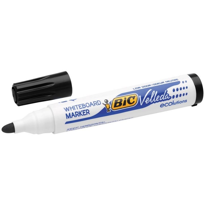 BIC VELLEDA 1701 Marqueur effaçable à sec pour tableaux Blancs pointe ogive encre Noire BIC VELLEDA 1701 Marqueur effaçable à sec pour tableaux Blancs pointe ogive encre Noire