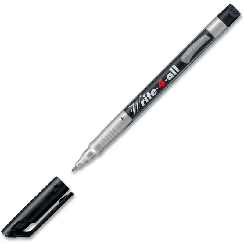 STABILO WRITE-4-ALL Marqueur permanent Pointe fine Encre Noire STABILO WRITE-4-ALL Marqueur permanent Pointe fine Encre Noire