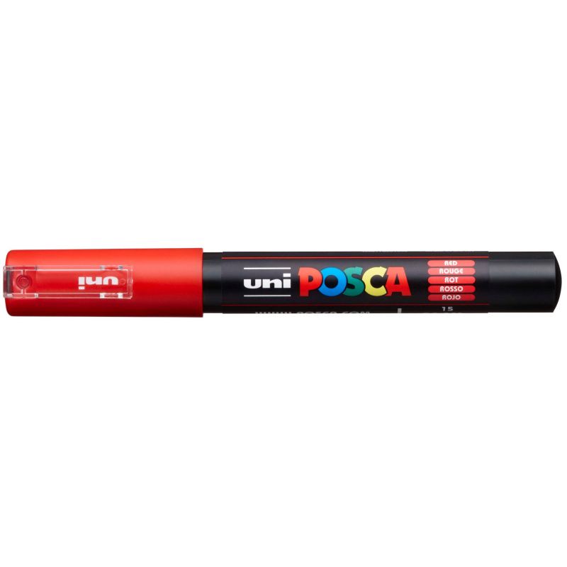 UNI POSCA Marqueur peinture à eau Pointe extra fine encre Rouge UNI POSCA Marqueur peinture à eau Pointe extra fine encre Rouge