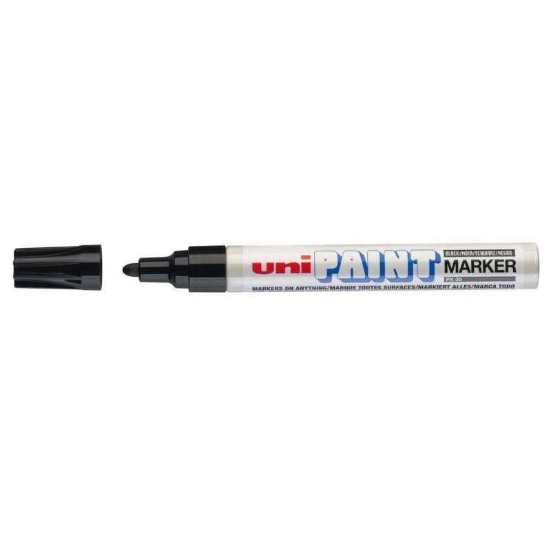 UNI-BALL PAINT Marqueur peinture à huile Pointe moyenne ogive Encre Noir UNI-BALL PAINT Marqueur peinture à huile Pointe moyenne ogive Encre Noir