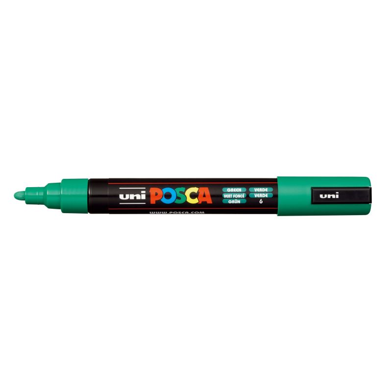 UNI POSCA Marqueur peinture Pointe moyenne ogive Encre base eau vert foncé UNI POSCA Marqueur peinture Pointe moyenne ogive Encre base eau vert foncé