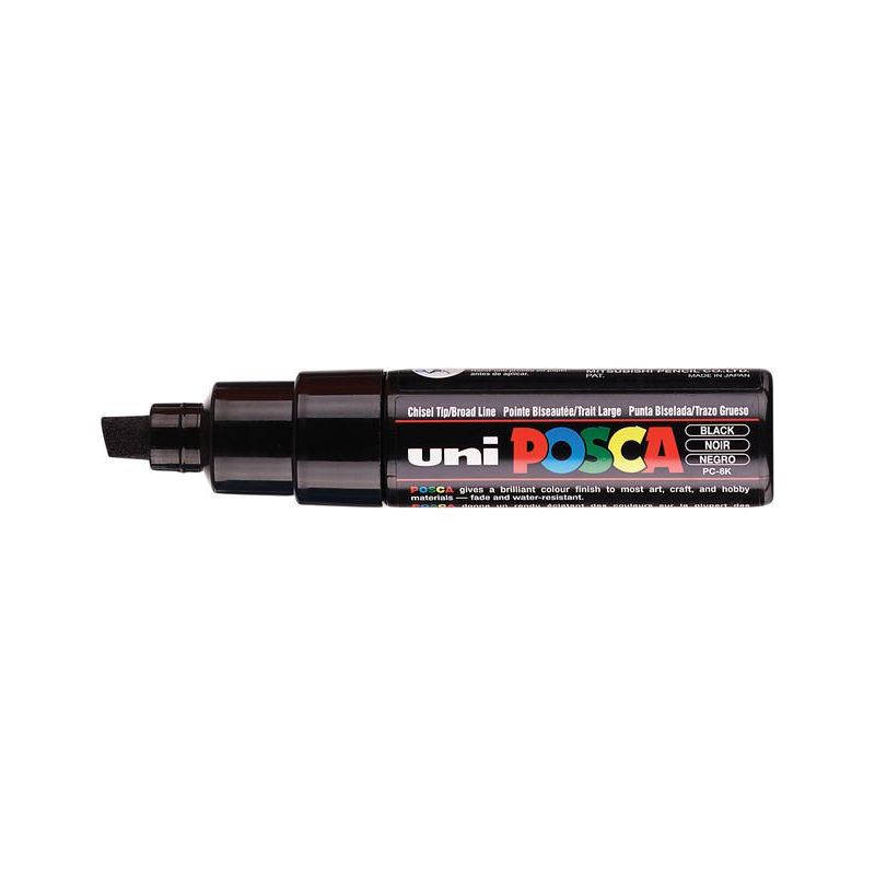 UNI POSCA Marqueur peinture Pointe Large Encre base eau Noire UNI POSCA Marqueur peinture Pointe Large Encre base eau Noire
