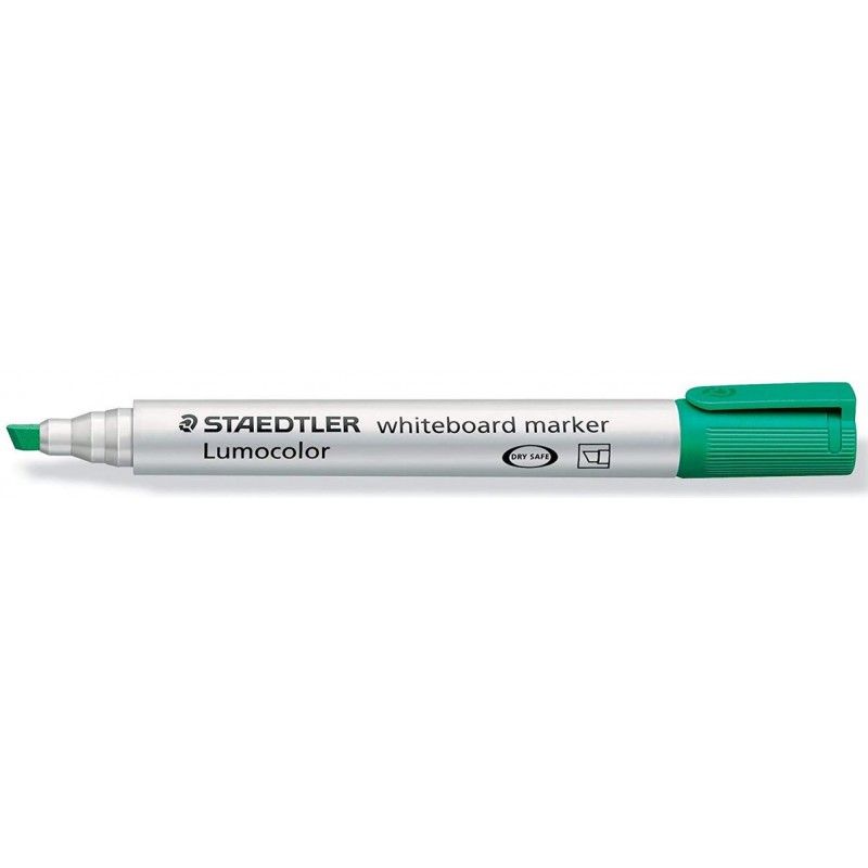 STAEDTLER Marqueur effaçable à sec Pointe biseau Encre verte STAEDTLER Marqueur effaçable à sec Pointe biseau Encre verte