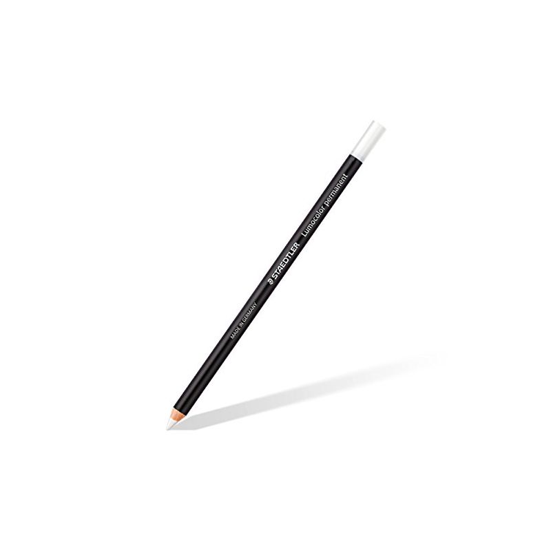STAEDTLER Boîte de 12 crayons marqueur à sec permanent toutes surfaces Encre blanche STAEDTLER Boîte de 12 crayons marqueur à sec permanent toutes surfaces Encre blanche