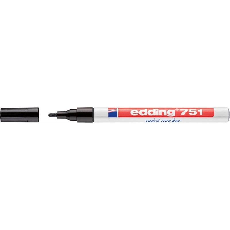 EDDING Marqueur peinture Pointe fine encre permanente Noire EDDING Marqueur peinture Pointe fine encre permanente Noire