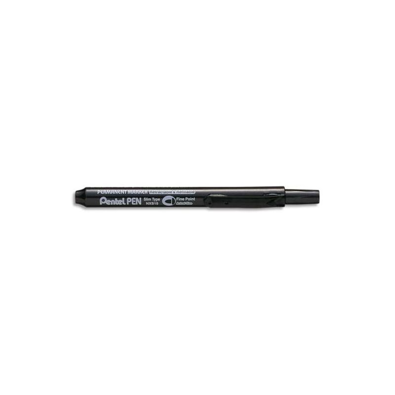PENTEL NXS15 Marqueur permanent rétractable Encre noire PENTEL NXS15 Marqueur permanent rétractable Encre noire