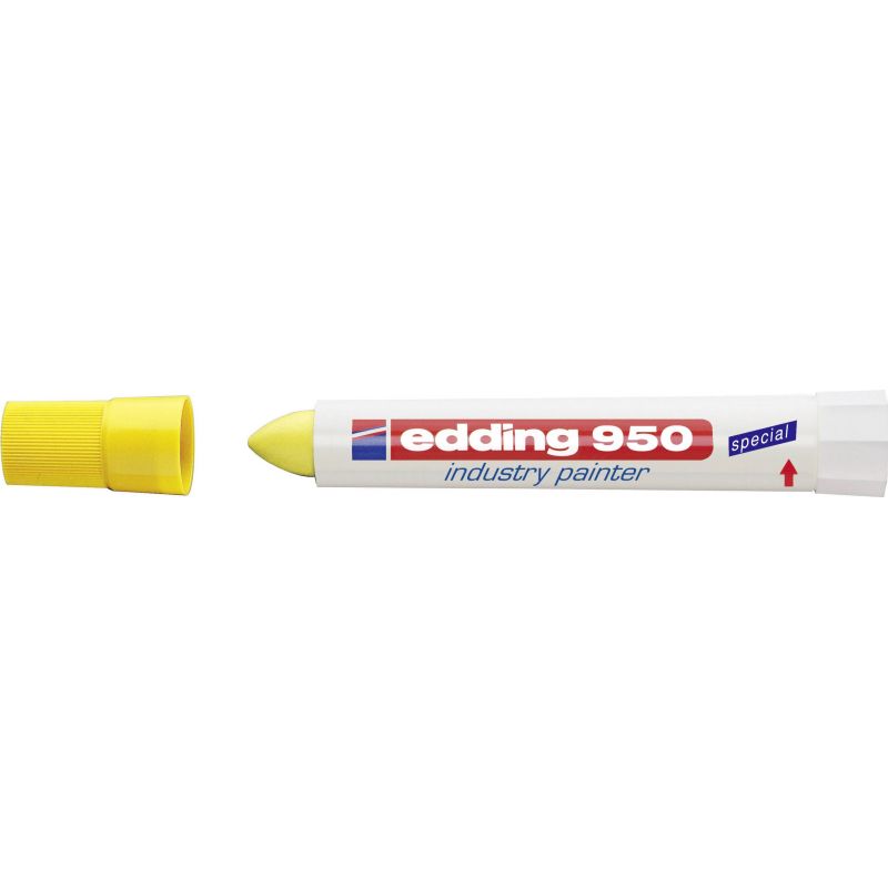 EDDING 950 Marqueur Craie colorée encre permanente Jaune EDDING 950 Marqueur Craie colorée encre permanente Jaune