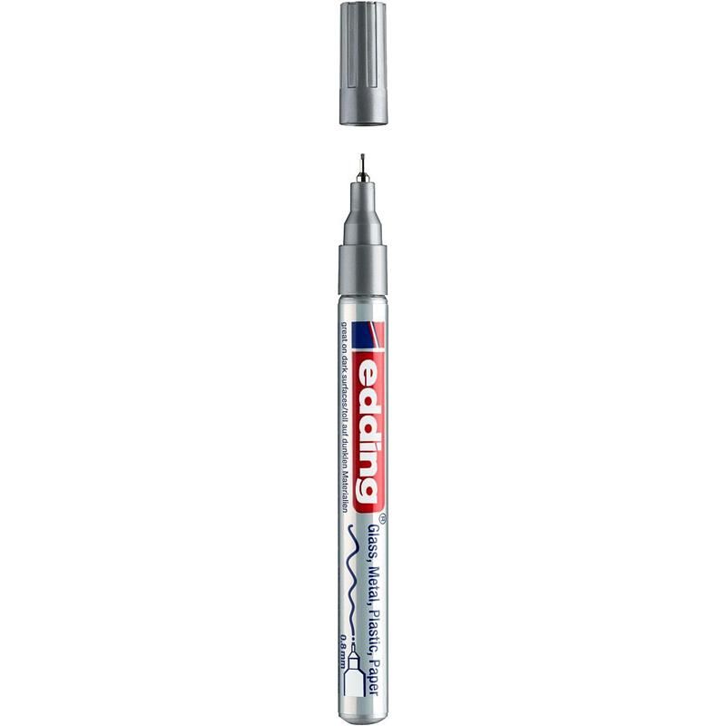 EDDING 780 Marqueur peinture pointe extra fine Encre Argentée EDDING 780 Marqueur peinture pointe extra fine Encre Argentée