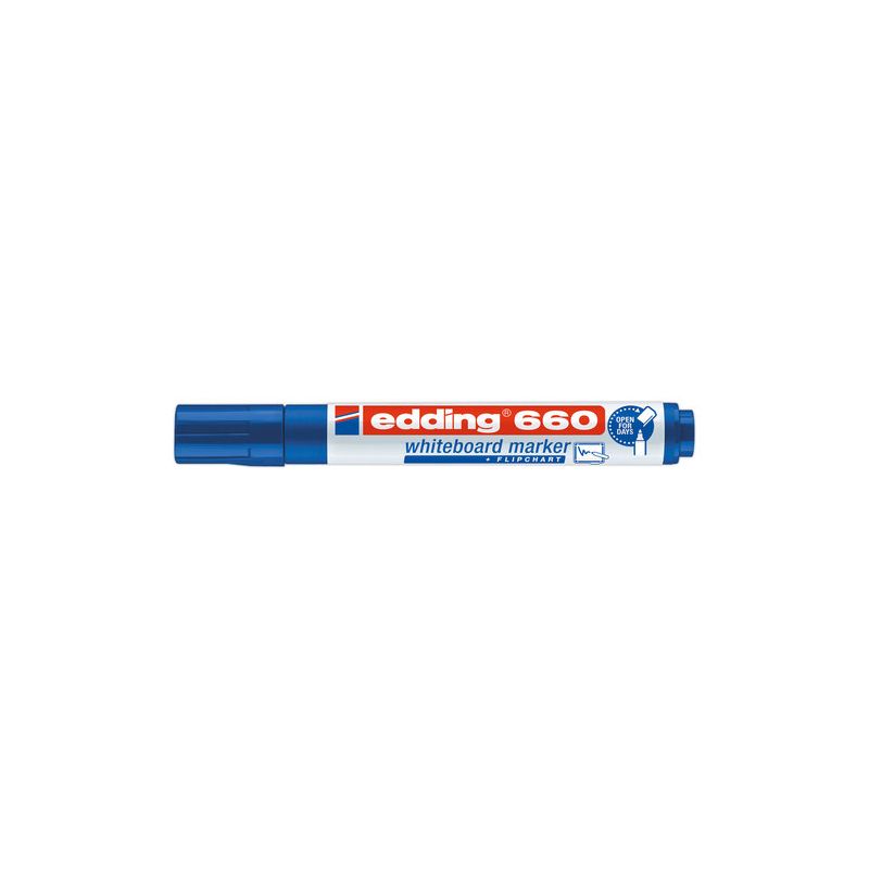 EDDING 660 Marqueur effaçable à sec pointe ogive Encre Bleue EDDING 660 Marqueur effaçable à sec pointe ogive Encre Bleue