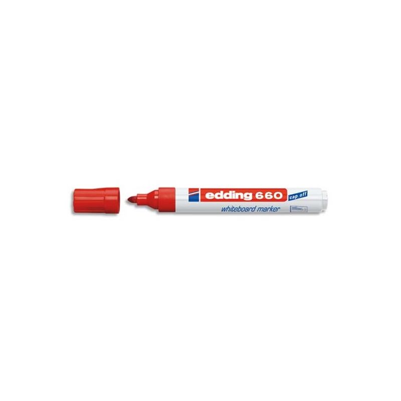 EDDING 660 Marqueur effaçable à sec pointe ogive Encre Rouge EDDING 660 Marqueur effaçable à sec pointe ogive Encre Rouge