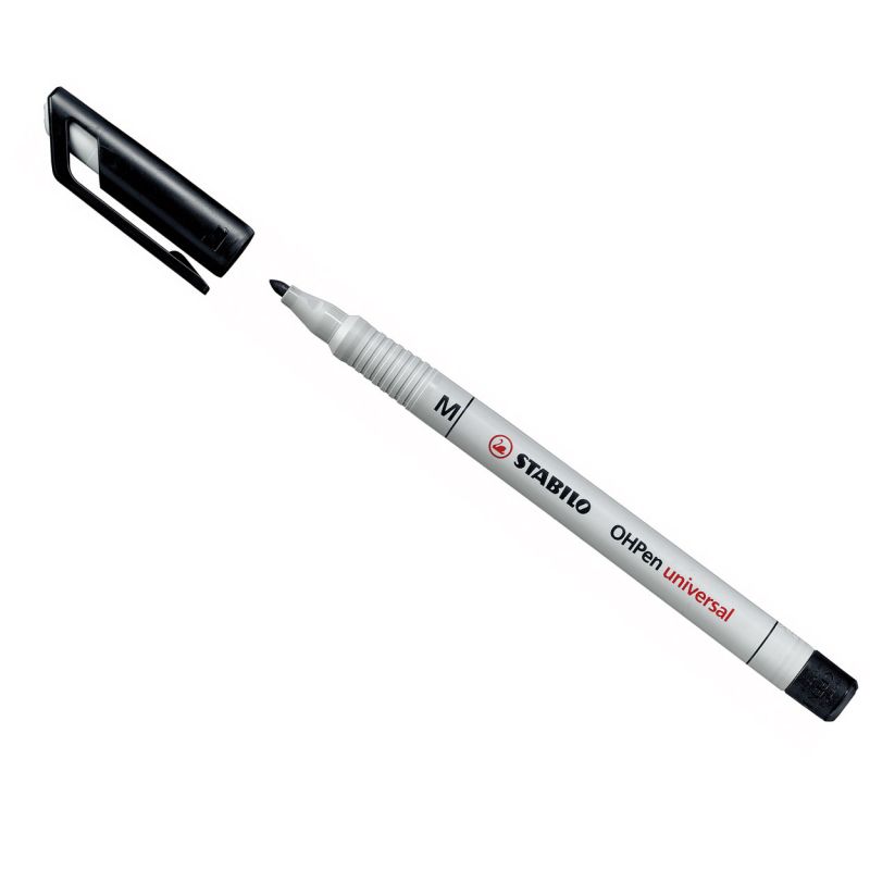 STABILO OHPEN Marqueur non permanent Pointe moyenne Encre noire STABILO OHPEN Marqueur non permanent Pointe moyenne Encre noire