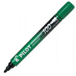PILOT MARKER 400 Marqueur permanent pointe biseautée large encre verte
