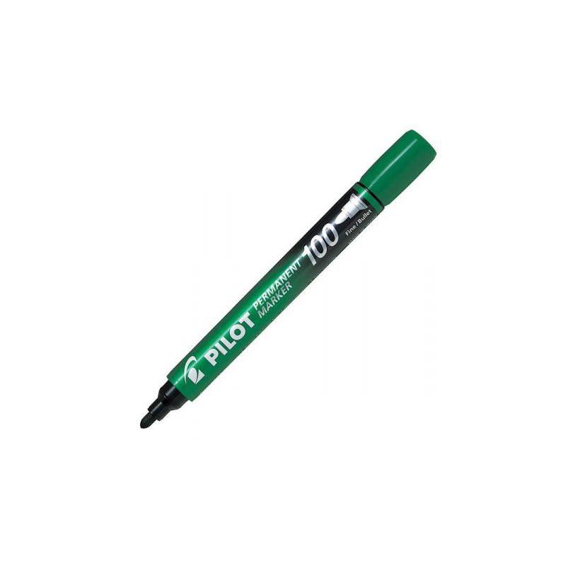 PILOT MARKER 400 Marqueur permanent pointe biseautée large encre verte PILOT MARKER 400 Marqueur permanent pointe biseautée large encre verte
