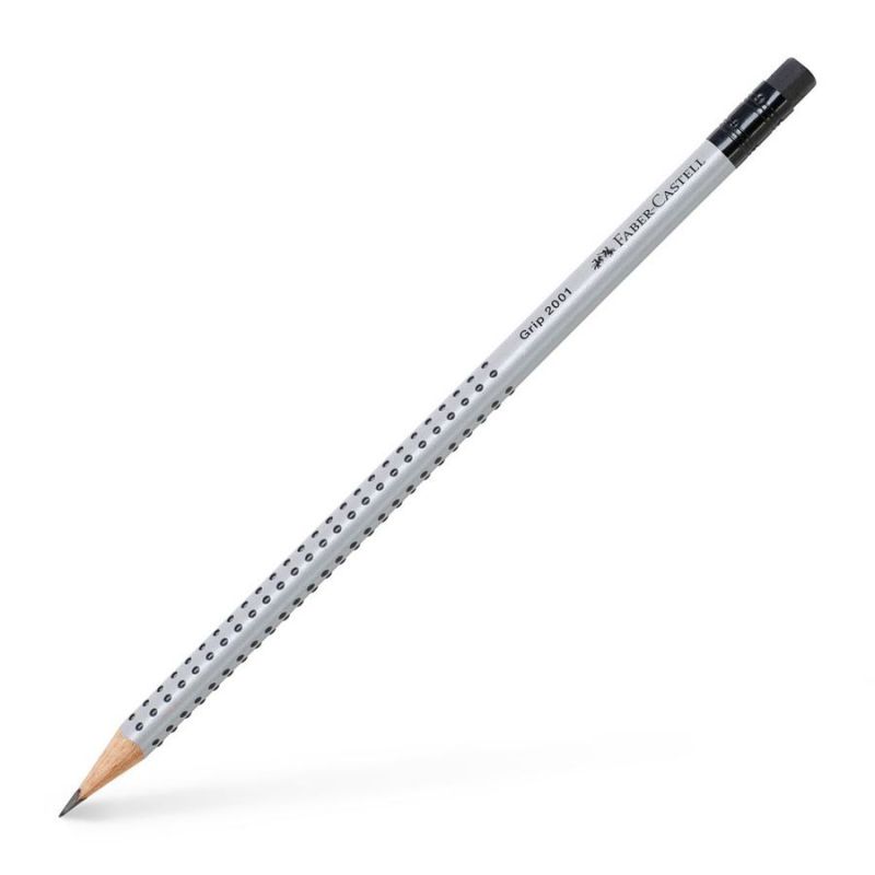 FABER CASTELL GRIP 2001 Crayon graphite HB tête gomme FABER CASTELL GRIP 2001 Crayon graphite HB tête gomme