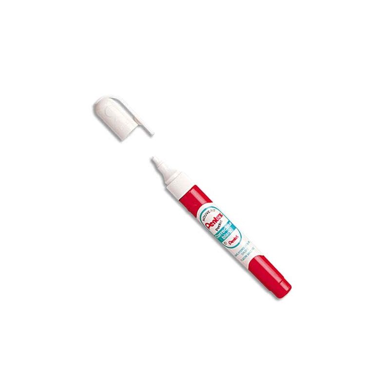 PENTEL Stylo de correction pointe plastique séchage rapide Contenance 7 ml PENTEL Stylo de correction pointe plastique séchage rapide Contenance 7 ml