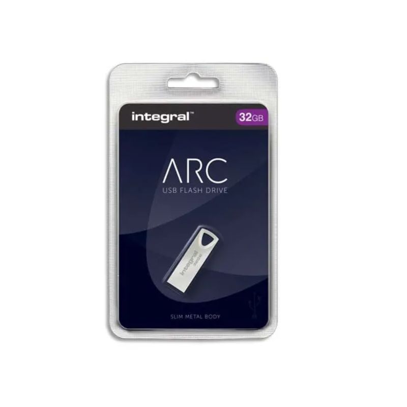 INTEGRAL Clé USB 2.0 Métal ARC 32Go INTEGRAL Clé USB 2.0 Métal ARC 32Go