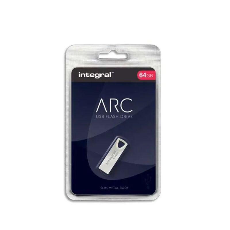 INTEGRAL Clé USB 2.0 Métal ARC 64Go INTEGRAL Clé USB 2.0 Métal ARC 64Go