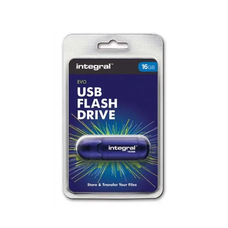 INTEGRAL Clé USB 2.0 EVO Bleue 16Go INTEGRAL Clé USB 2.0 EVO Bleue 16Go