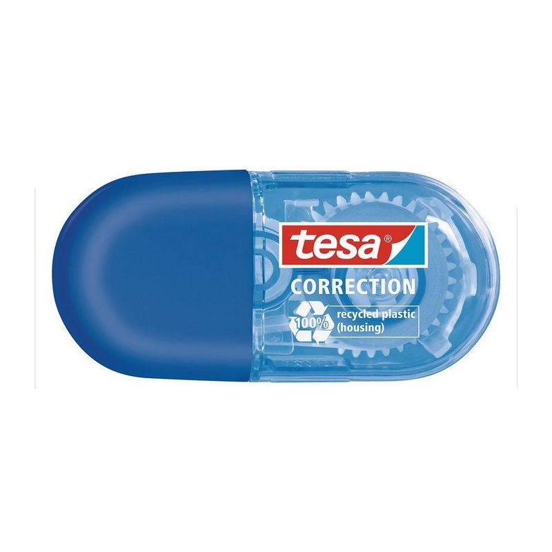 TESA mini roller correction facile, nette et précise bleu ecologo 6Mx5mm TESA mini roller correction facile, nette et précise bleu ecologo 6Mx5mm