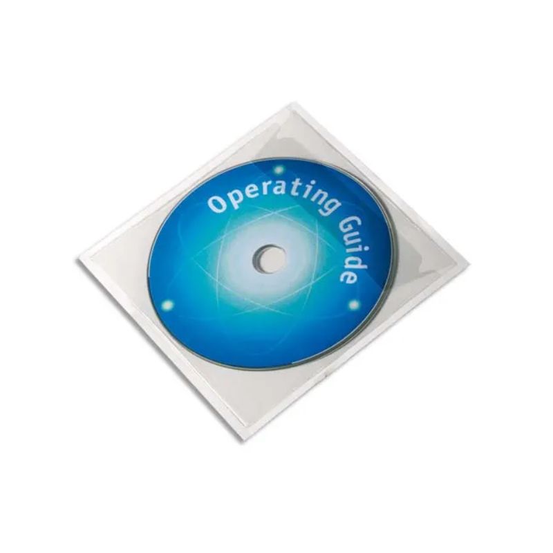 DURABLE Sachet 10 Pochettes adhésives PocketFix pour CD/DVD DURABLE Sachet 10 Pochettes adhésives PocketFix pour CD/DVD