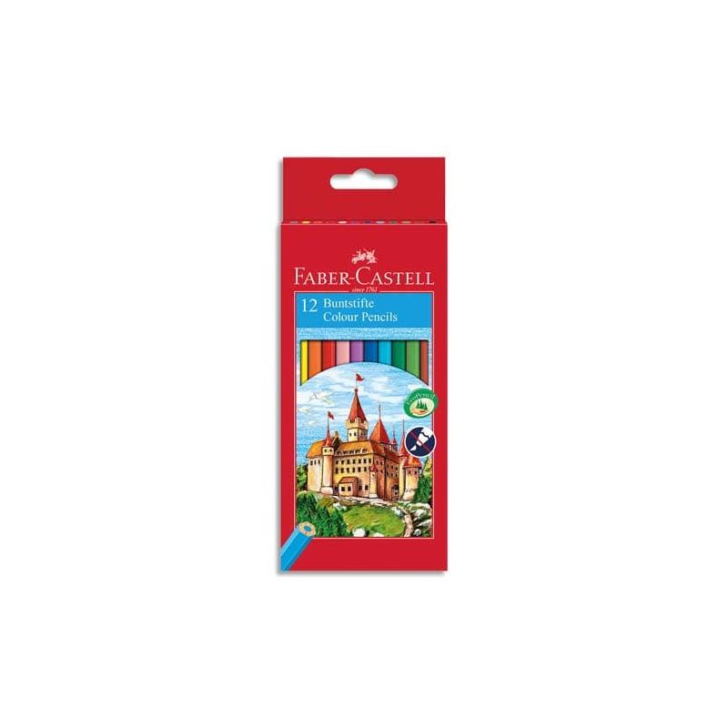 FABER CASTELL Etui 12 crayons de couleur FABER CASTELL Etui 12 crayons de couleur