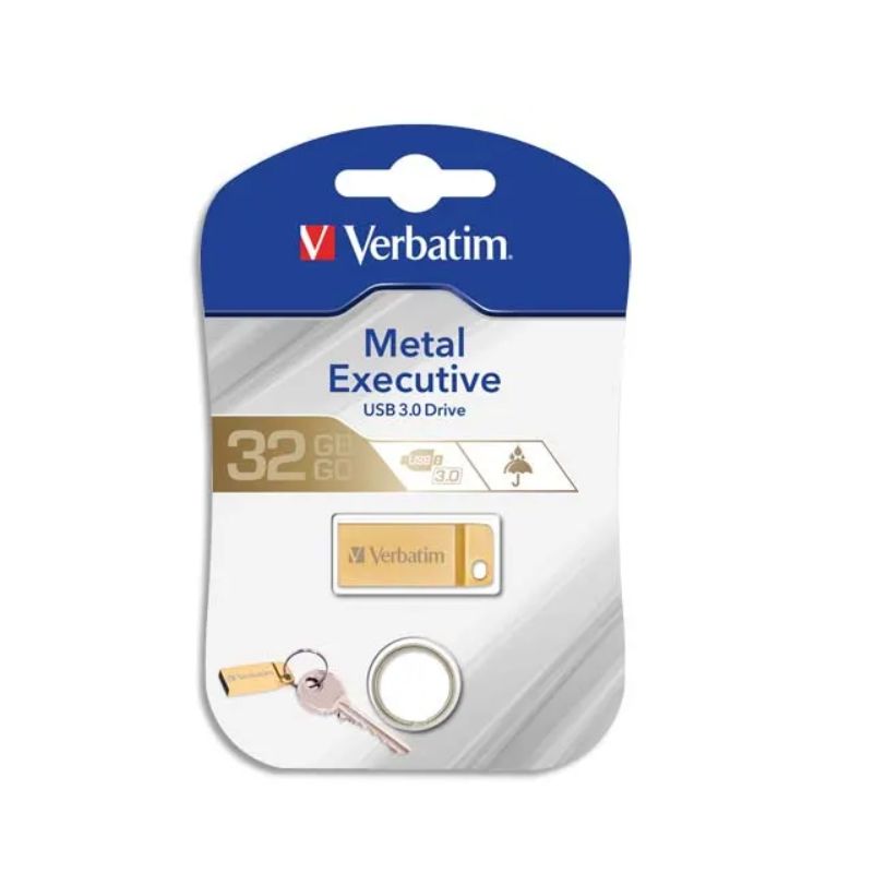 VERBATIM Clé USB 3.0 Store'N'Go Mini Metal Executive Gold 32Go VERBATIM Clé USB 3.0 Store'N'Go Mini Metal Executive Gold 32Go