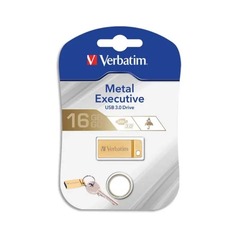 VERBATIM Clé USB 3.0 Store'N'Go Mini Metal Executive Gold 16Go VERBATIM Clé USB 3.0 Store'N'Go Mini Metal Executive Gold 16Go