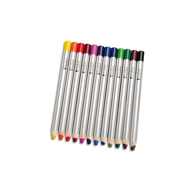 O COLOR Boîte 12 crayons pour ardoises et tableau effaçables à sec O COLOR Boîte 12 crayons pour ardoises et tableau effaçables à sec