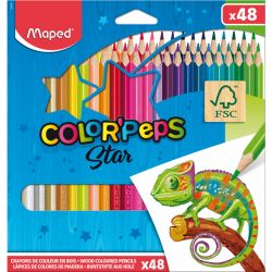 MAPED Pochette 48 crayons de couleur COLOR'PEPS