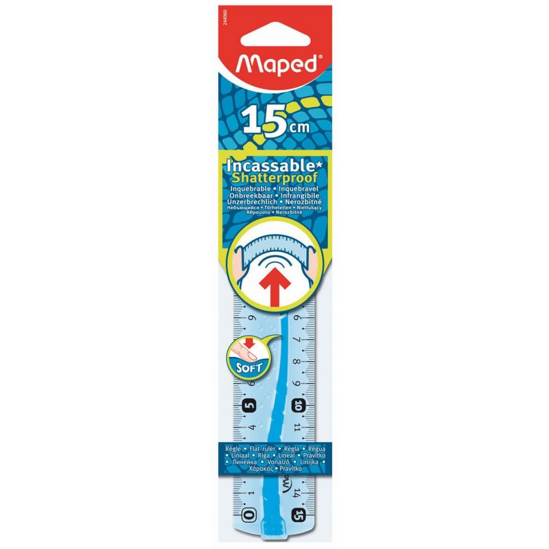 MAPED règle graduée 15cm incassable MAPED règle graduée 15cm incassable