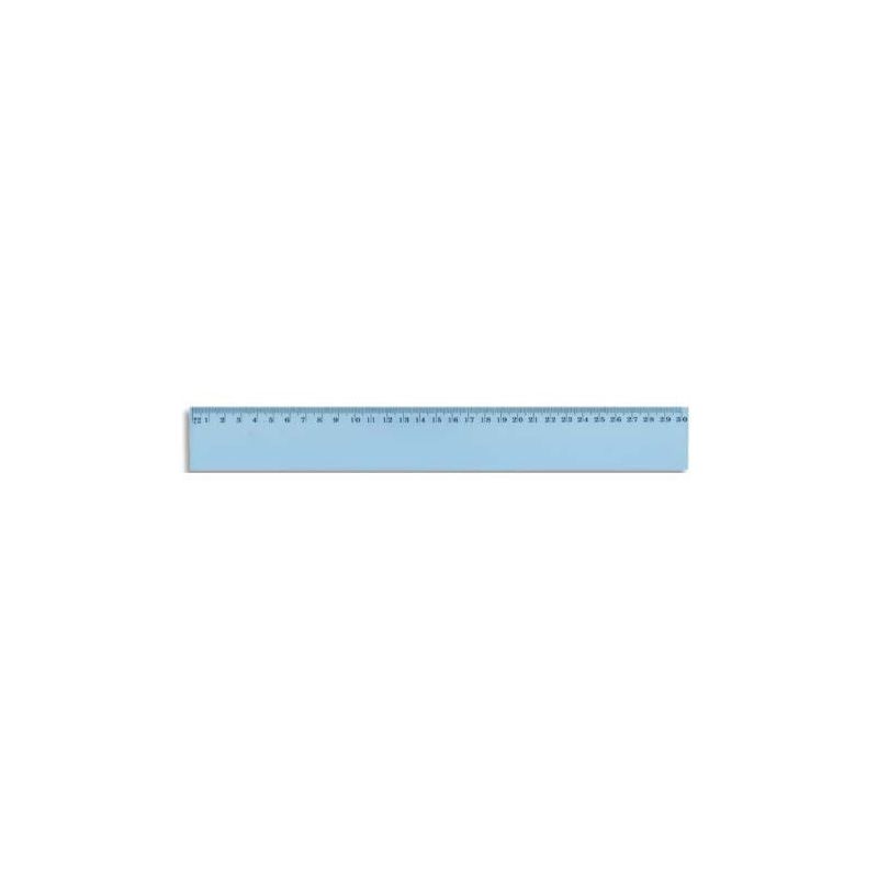 SCHOOLDAY Règle plate 30 cm en plastique incassable