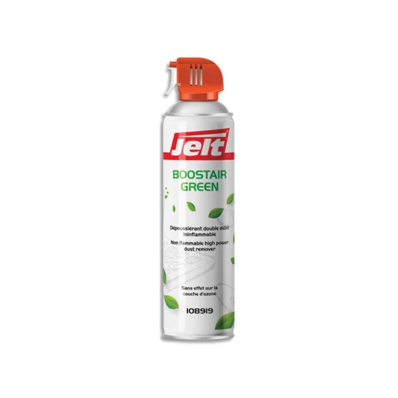 JELT Aérosol dépoussiérant BOOSTAIR GREEN gaz1234ze HFO sans HFC 650ml JELT Aérosol dépoussiérant BOOSTAIR GREEN gaz1234ze HFO sans HFC 650ml