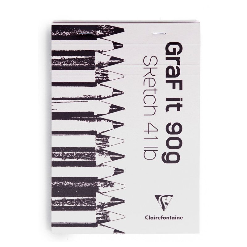CLAIREFONTAINE Bloc de croquis Graf It format A5 80 pages microperforées 90g CLAIREFONTAINE Bloc de croquis Graf It format A5 80 pages microperforées 90g