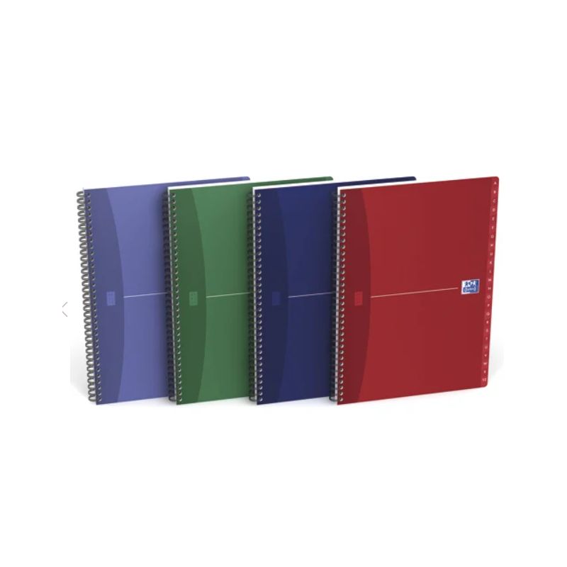 OXFORD Répertoire spirales couverture souple format 21x29,7cm 180p OXFORD Répertoire spirales couverture souple format 21x29,7cm 180p
