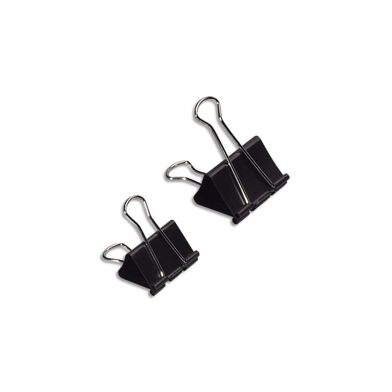 WONDAY Boîte de 12 pinces double clip largeur 41mm WONDAY Boîte de 12 pinces double clip largeur 41mm