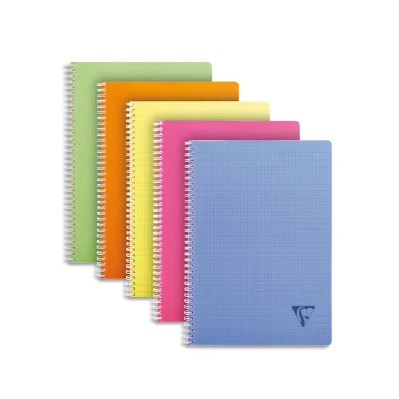 CLAIREFONTAINE LINICOLOR cahier spirale couverture polypro 100 pages CLAIREFONTAINE LINICOLOR cahier spirale couverture polypro 100 pages