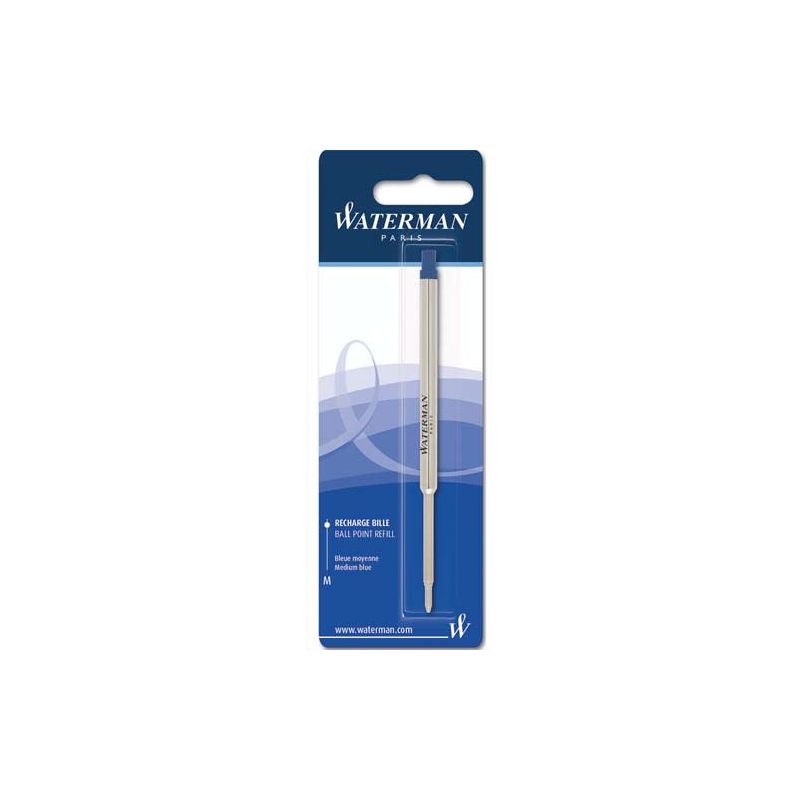 WATERMAN Blister 1 recharge bille moyenne coloris Bleu WATERMAN Blister 1 recharge bille moyenne coloris Bleu