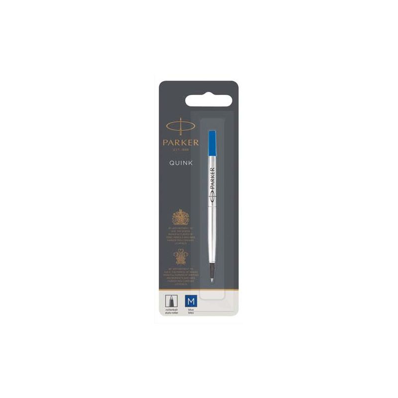 PARKER Recharge pour Stylo Roller pointe moyenne encre Bleue PARKER Recharge pour Stylo Roller pointe moyenne encre Bleue