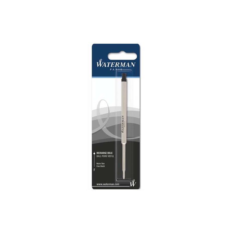 WATERMAN Recharge pour bille pointe fine encre Noire