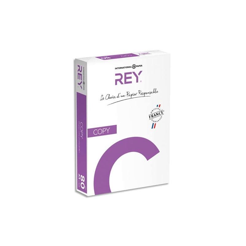 REY Ramette 500 feuilles papier Blanc COPY A4 80g REY Ramette 500 feuilles papier Blanc COPY A4 80g