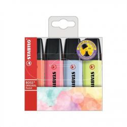 STABILO Pochette de 4 surligneurs BOSS ORIGINAL Pastel