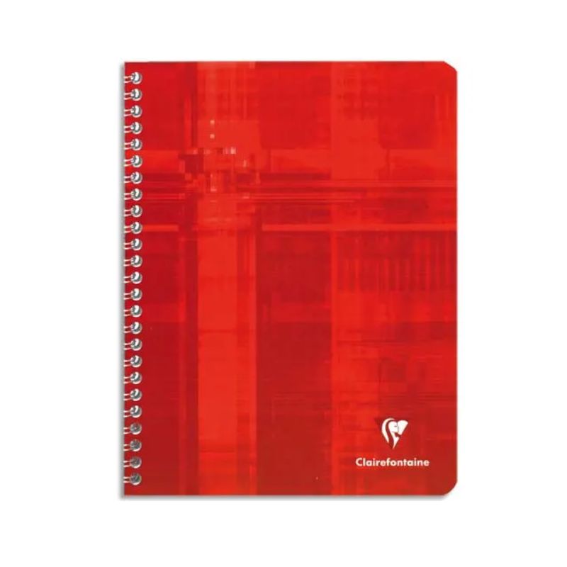 CLAIREFONTAINE Cahier reliure spirale 17x22 cm 224 pages CLAIREFONTAINE Cahier reliure spirale 17x22 cm 224 pages