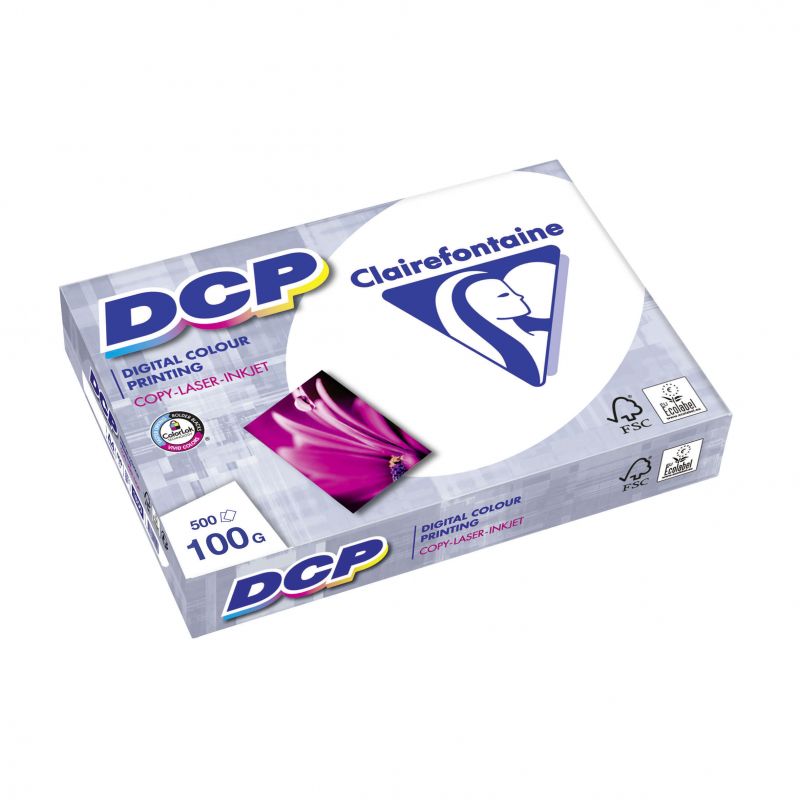 CLAIREFONTAINE Ramette de 500 feuilles papier Blanc DCP 100 gr A3 CLAIREFONTAINE Ramette de 500 feuilles papier Blanc DCP 100 gr A3
