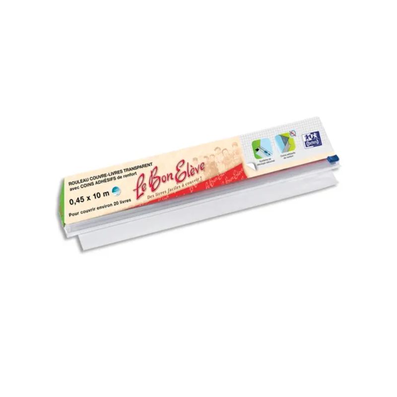 OXFORD Rouleau couvre-livre LE BON ELEVE 0,45x10m OXFORD Rouleau couvre-livre LE BON ELEVE 0,45x10m