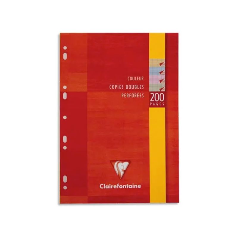 CLAIREFONTAINE Etui 200 copies doubles format A4 grands carreaux CLAIREFONTAINE Etui 200 copies doubles format A4 grands carreaux