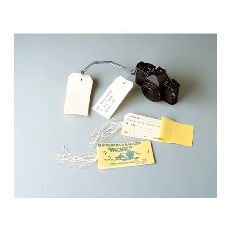 AVERY Carnet 10 étiquettes bagage 12x6,6 cm Œillet renforcé + attache ficelle AVERY Carnet 10 étiquettes bagage 12x6,6 cm Œillet renforcé + attache ficelle