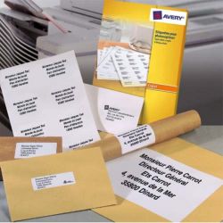 AVERY Boîte de 2400 étiquettes copieur coins carrés 70X37mm