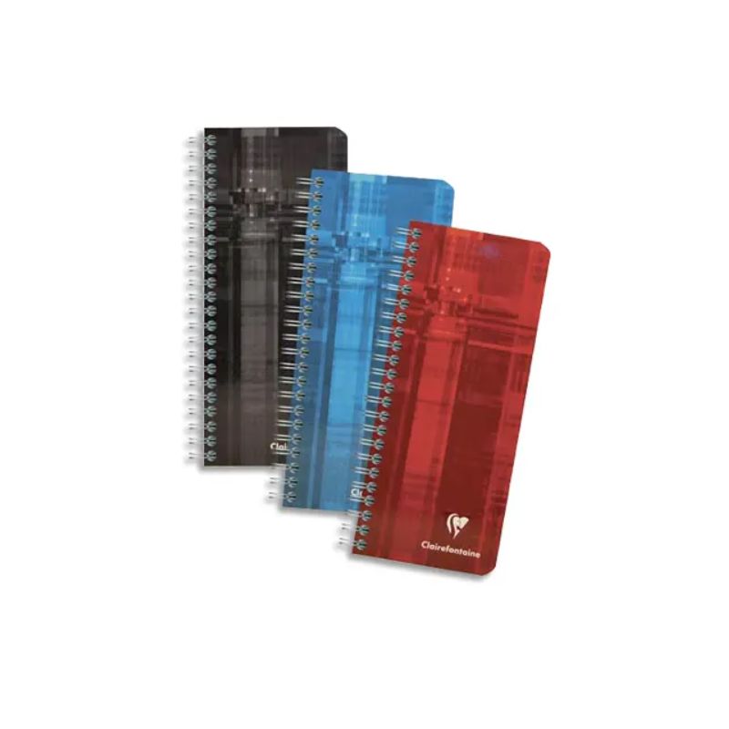 CLAIREFONTAINE Carnet spiralé 180 pages 8,5x20cm CLAIREFONTAINE Carnet spiralé 180 pages 8,5x20cm